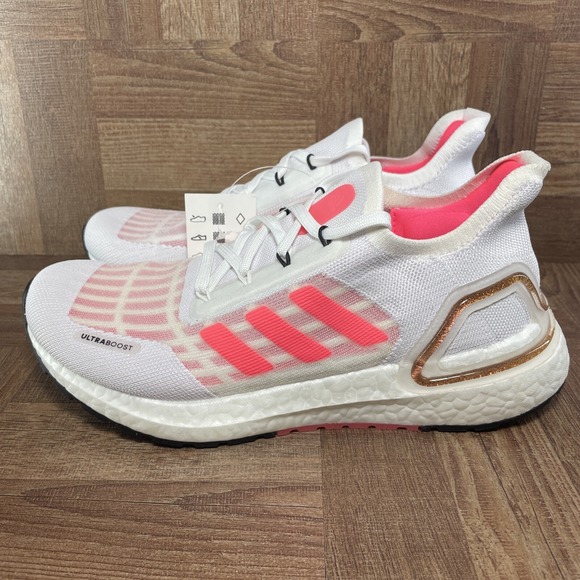 Adidas Women's UltraBoost Summer Ready "White Signal Pink" FW9773 Women‎ 5 - Picture 1 of 11
